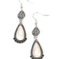 Montana Mountains - White Earring