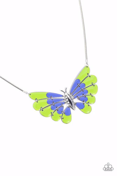 Moth Maven - Green Necklace