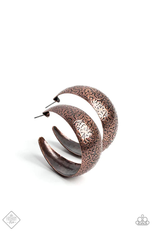 Mother Nature Medley - Copper Earring