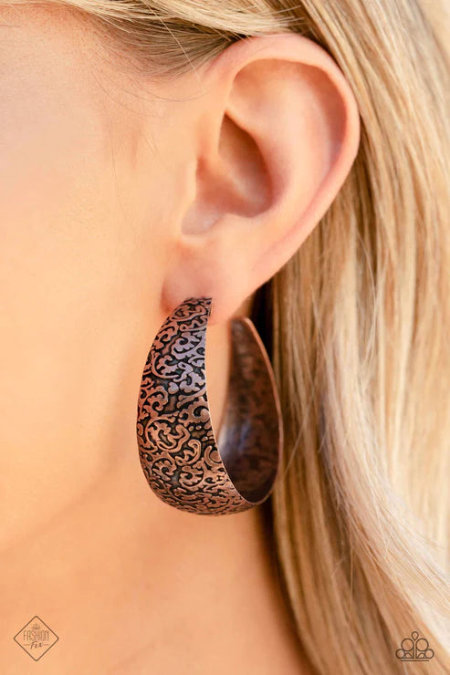 Mother Nature Medley - Copper Earring