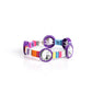 Multicolored Madness - Purple Bracelet