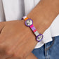 Multicolored Madness - Purple Bracelet