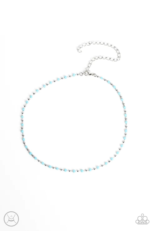 Neon Lights - Blue Necklace