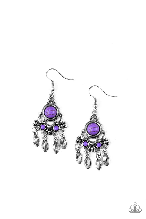 No Place Like HOMESTEAD - Purple Earring
