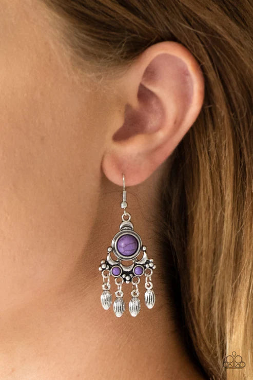 No Place Like HOMESTEAD - Purple Earring