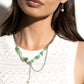 Nostalgically Noble - Green Necklace
