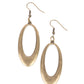 OVAL The Hill - Brass Earring