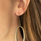 OVAL The Hill - Brass Earring