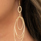 OVAL The Moon - Gold Earring