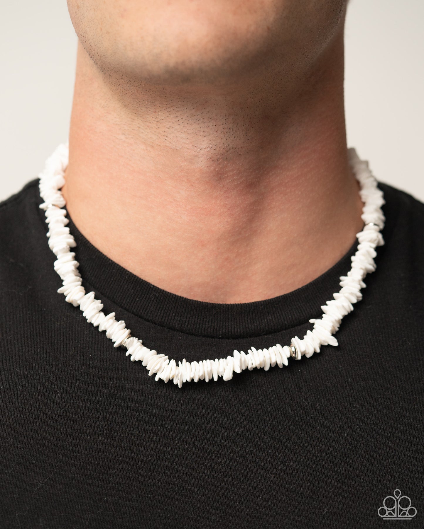 On A SHELL-ular Level - White Necklace