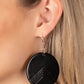 On the Edge of Edgy - Black Earring