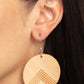 On the Edge of Edgy - Brown Earring