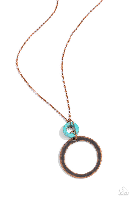 Optical Illusion - Copper Necklace