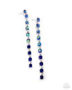 Opulent Ombré - Blue Earring