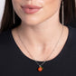 Orange Opulence - Orange Necklace