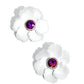 Organic Growth - White Earring