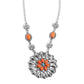 Ornate Opinion - Orange Necklace