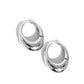 Oval Official - Silver Earring