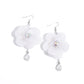 Oversized Opulence - White Earring