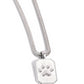 PAW to the Line - White Necklace