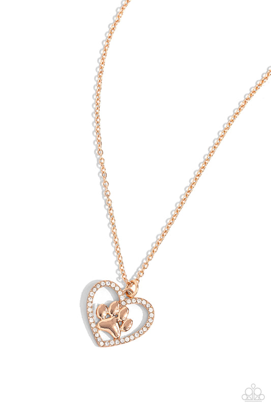 PET in Motion - Rose Gold Necklace