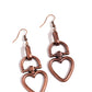 Padlock Your Heart - Copper Earring