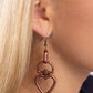 Padlock Your Heart - Copper Earring