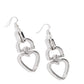 Padlock Your Heart - Silver Earring