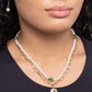 Painted Pageantry - Green Necklace
