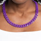 Painted Powerhouse - Purple Necklace