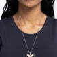 Papillon Persuasion - White Necklace
