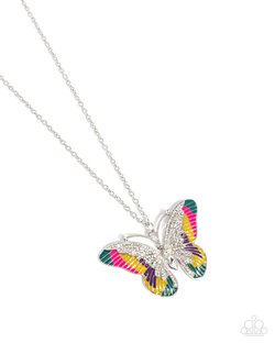 Papillon Pizzazz - Yellow Necklace