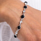 Particularly Pronged - Black Bracelet