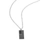 Patriotic Pastime - Black Necklace