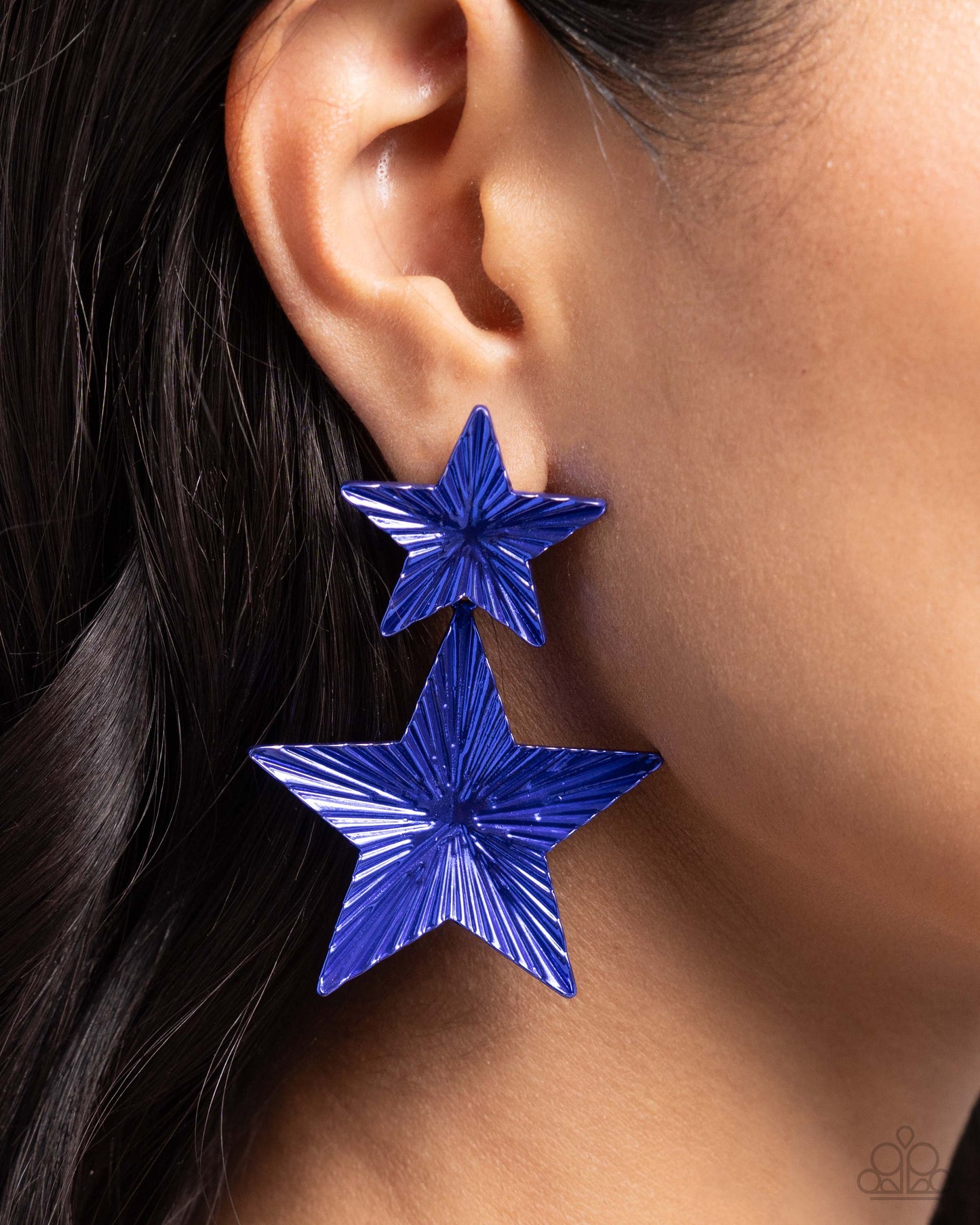 Patriotic Promise - Blue Earring