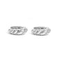 Paved in Glitz - White Earring