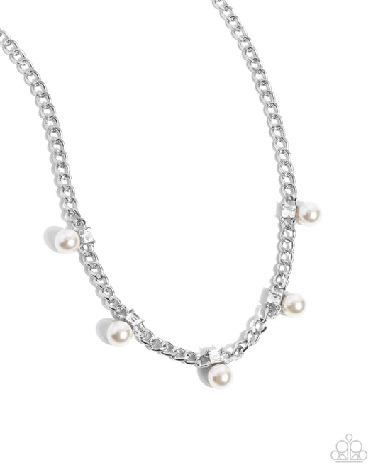 Pearl Pedestal - White Necklace