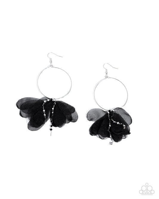 Perennial Perspective - Black Earring