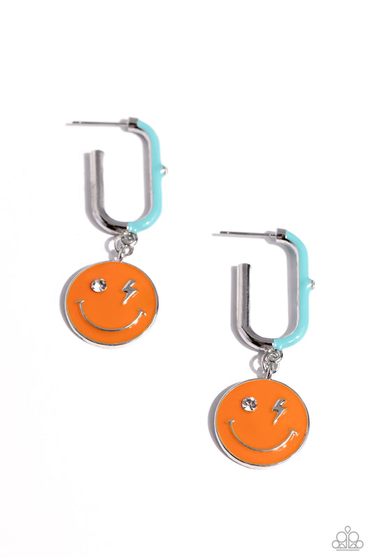 Personable Pizzazz - Orange Earring