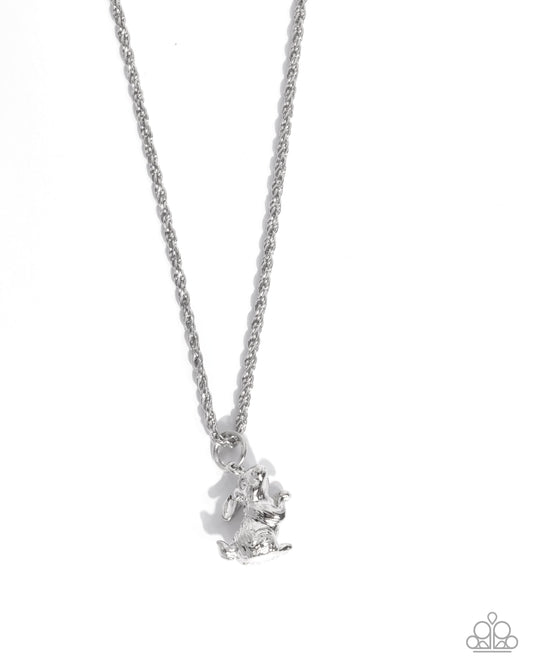 Pet Rabbit - Silver Necklace