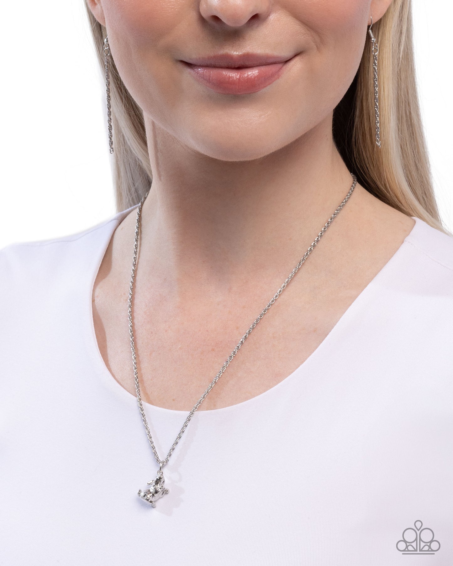 Pet Rabbit - Silver Necklace
