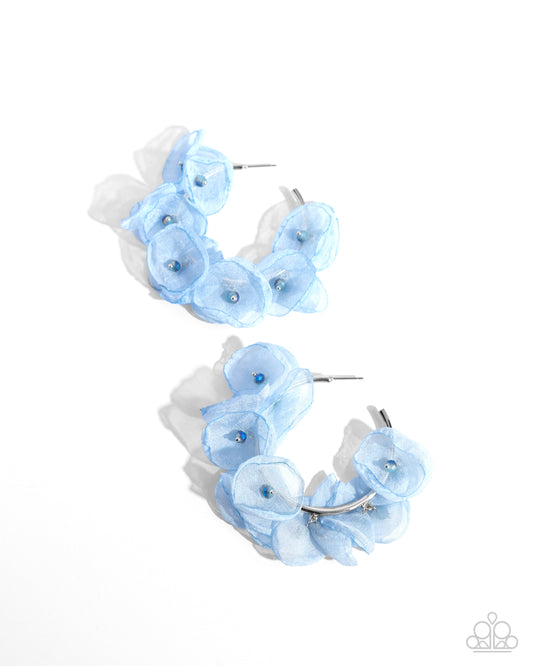 Petaled Pageant - Blue Earring