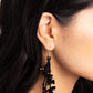 Petaled Precipitation - Black Earring