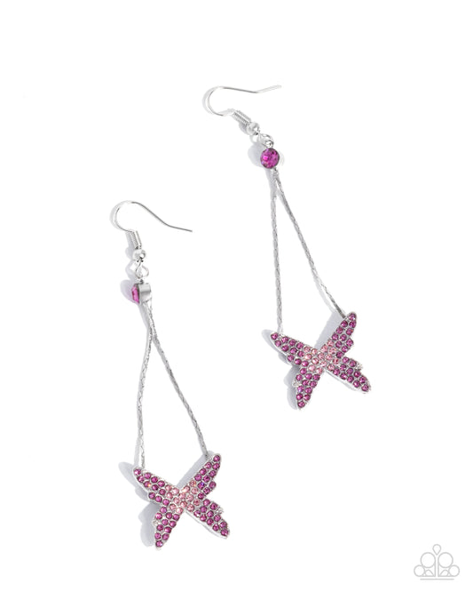 Pick A FLIGHT - Pink Earring