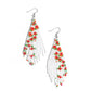 Picturesque Patchwork - Orange Earring
