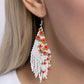 Picturesque Patchwork - Orange Earring