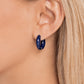 Pivoting Paint - Blue Earring