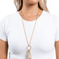 Planetary Pizzazz - Gold Necklace