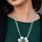 Pleated Power - White Necklace