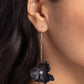 Plentiful Petals - Black Earring